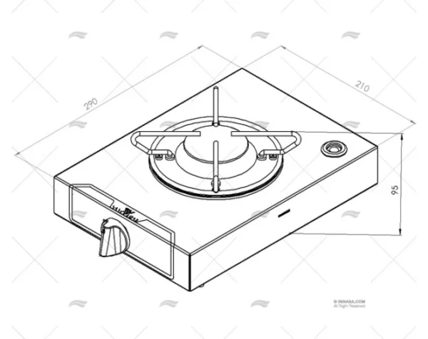 COCINA 1 FOGON CAN 210mm
