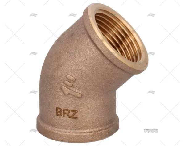 CODO BRONCE H-H 45º 1" GUIDI GUIDI