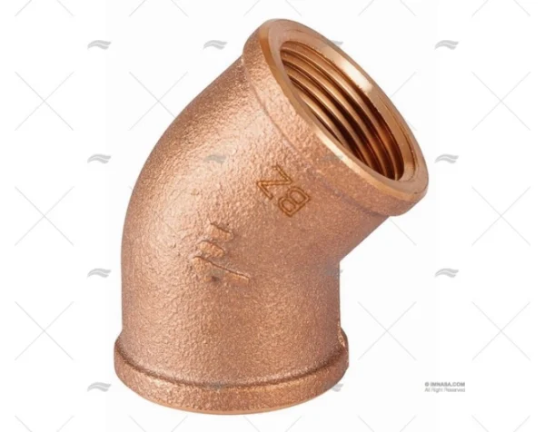CODO BRONCE H-H 45º 3/8" GUIDI GUIDI