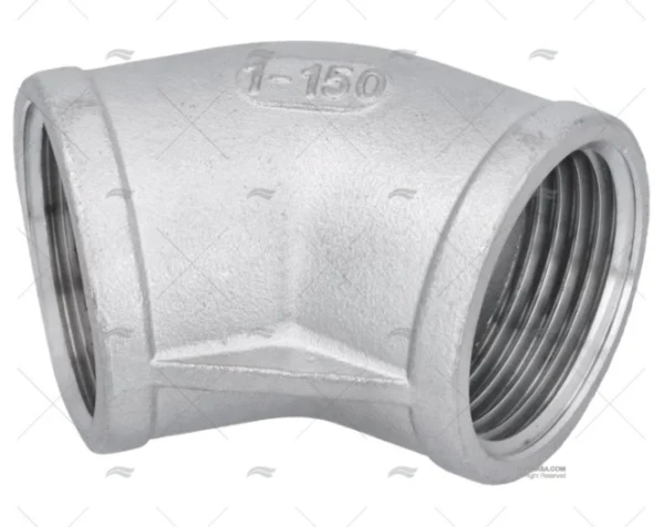 CODO INOX H-H 45º 1"