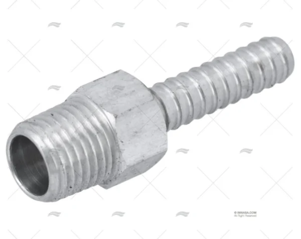 CONECTOR ALUMINIO TUBO 1/4"-1/4"NPT