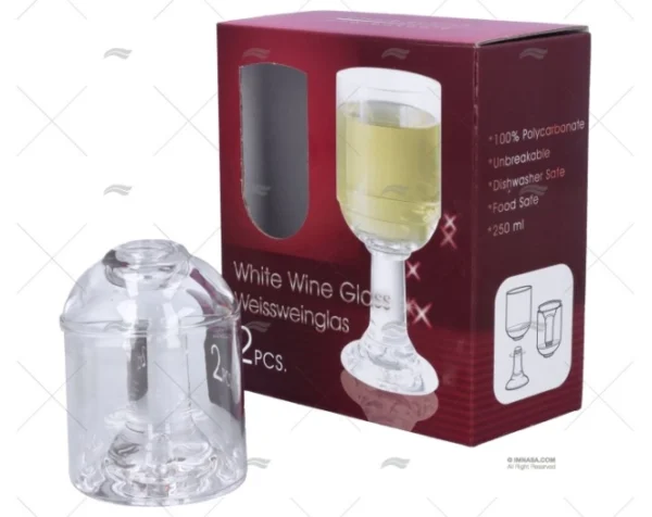 COPA AGUA/VINO DESMONTABLE 250ml 2pcs