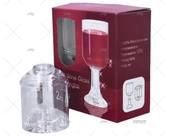 COPA AGUA/VINO DESMONTABLE 300ml 2pcs