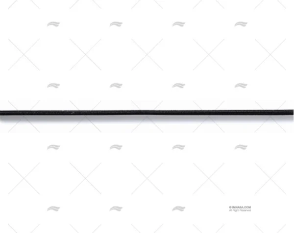 CORDON ELASTICO NEGRO DIAM 2.5mm PRYM