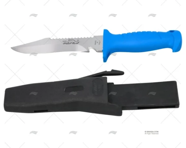 CUCHILLO DIVING C/FUN AZUL 27-H14cm MAC COLTELLERIE