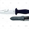 CUCHILLO DIVING C/FUN NEG 19-H12cm MAC COLTELLERIE