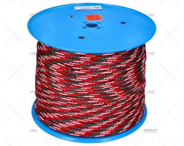 CUERDA ESQUI 200m ROjO 7.5MM