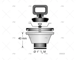 DESAGUE CODO 25mm BARKA