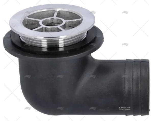 DESAGUE CODO 50mm PVC/INOX 316 MARINE TOWN