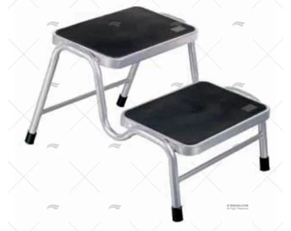 ESCALERA 2 PELD. SUELO METALICA GREEN