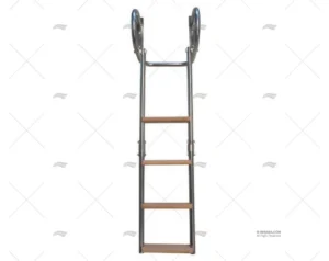 ESCALERA 4 PELD. PLEGABLE AGARRADEROS