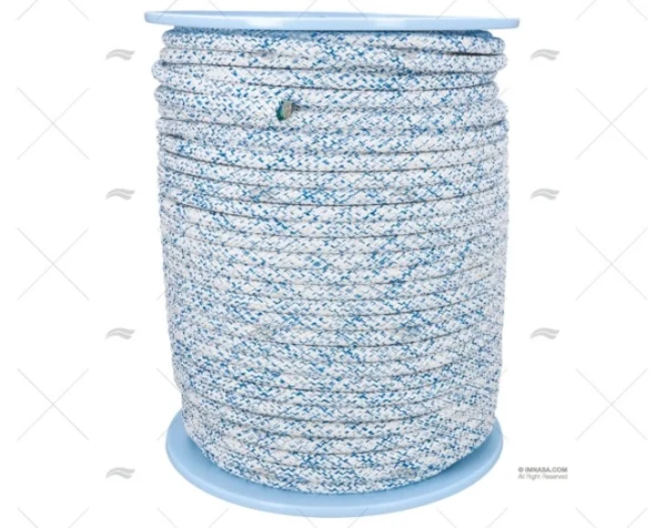 ESCOTA TOP GRIP 12mm BLANCO/AZUL 200m LIROS