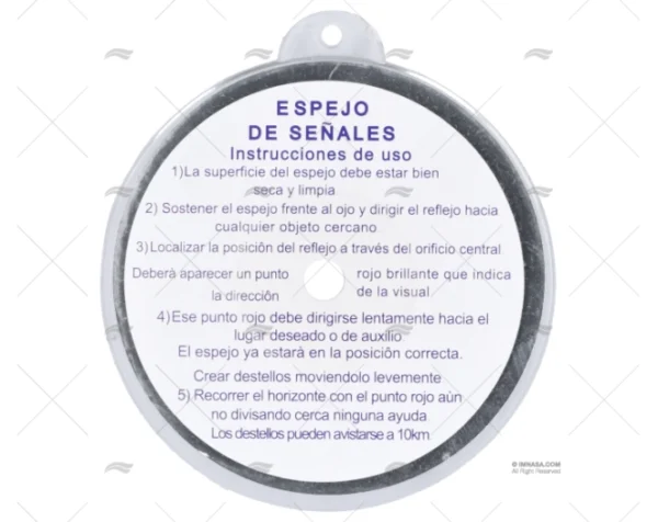 ESPEJO DE SEÑALES HELIOGRAFO 85mm DIA