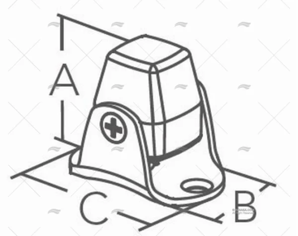 FIJACION MAGNETICA PUERTA 30x15 SS316 MARINE TOWN