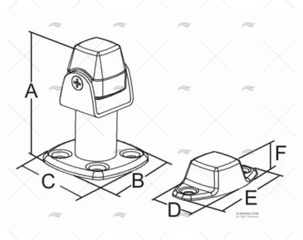 FIJACION MAGNETICA PUERTA INOX 316 MARINE TOWN