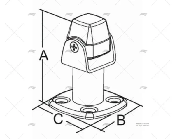 FIJACION MAGNETICA PUERTA INOX 316 MARINE TOWN