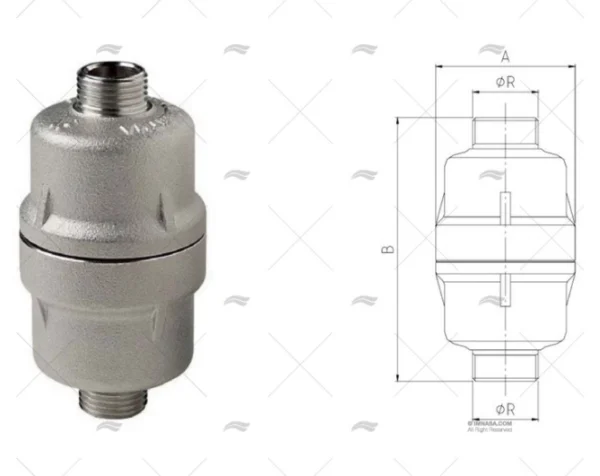 FILTRO ANTICALCAREO MAGNETICO LATON 3/4"