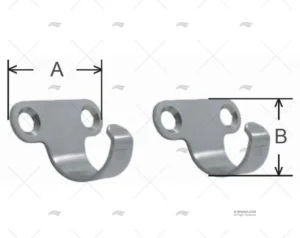 GANCHOS INOX SS 304 (PAR) MARINE TOWN