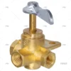 GRIFO 3 VIAS 1/4" FNPT LATON (CLICK)
