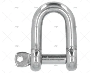 GRILLETE RECTO INOX C/EJE IMPERDIBL 06mm