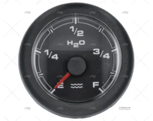 IND. AGUA OL 12/24V 52mm NEGRO