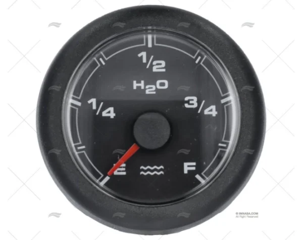 IND. AGUA OL 12/24V 52mm NEGRO