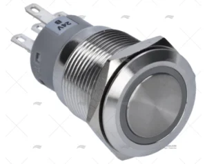 INTERRUPTOR MOMENTANEO 24V CON LED AZUL BEP