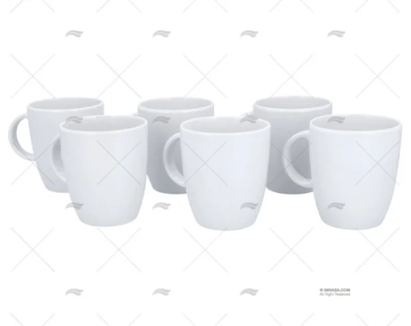 JARRA MELAMINA BLANCO ANTIDESLIZANTE 6pc