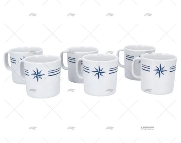 JARRA MELAMINA ROSA VIENTOS 6pcs