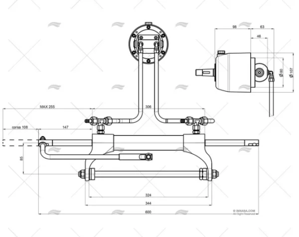 KIT DIRECCION HIDRAULICA F.B. 115HP GS RIVIERA