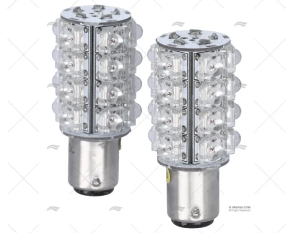 BOMBILLA BA15D 12V 0.7W LED AMARILLA 2