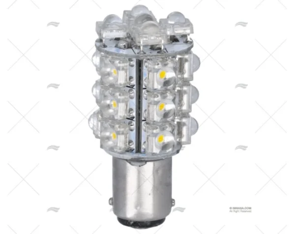 BOMBILLA BA15D 12V 8W LED 5MM CALIDA