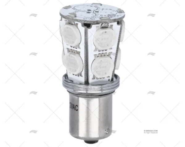 BOMBILLA BA15S 12V 0.7W LED AZUL 45x23