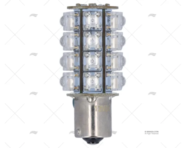 BOMBILLA BA15S 12V 0.7W LED AZUL 57x25