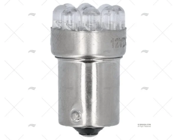 BOMBILLA BA15S 12V 0.7W LED AZUL
