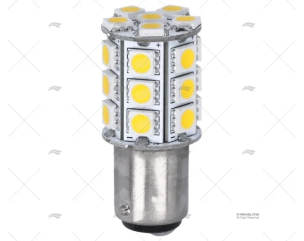 BOMBILLA BAY15D 12-24V 3,5W LED 360º 17X
