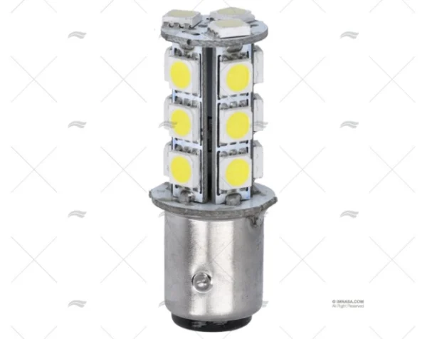 BOMBILLA BAY15D+- 12V 1 W LED 8 360º