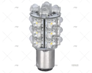 LAMPARA BAY15D+- 12V LED BLANCO 57x2