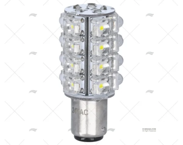 BOMBILLA BAY15D+- 24V 0.7W LED BLANCO