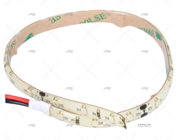 TIRA CINTA 18LED 30cm AZUL 12V 65