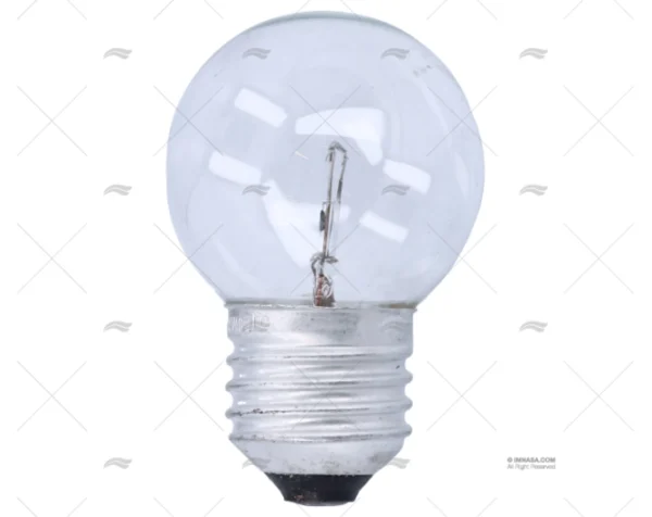 BOMBILLA E27 12V 40W ESFERA CLARA
