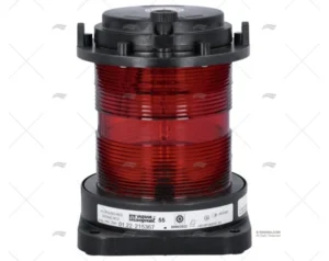 LUZ 360º AS55 NEGRA 24V CR.ROJO