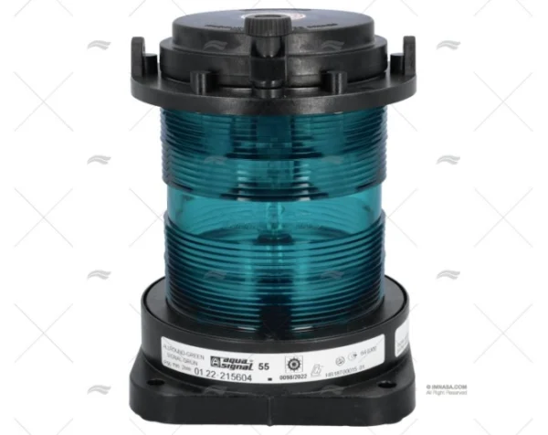 LUZ 360º AS55 NEGRA 24V CR.VERDE