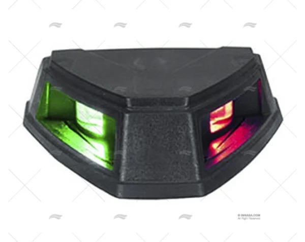 LUZ BICOLOR HORIZ. TRIANG. NEGRO LED C5 PERKO