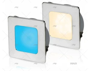 LUZ EUROLED 95 CUADRADA BLANCA CALIDA/AZ HELLA MARINE