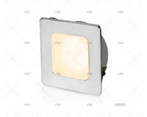 LUZ EUROLED 95 CUADRADA BLANCA CALIDA HELLA MARINE