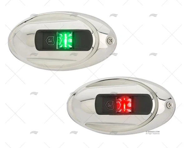LUZ NAV REDONDA BABOR/ESTRIBOR PAR INOX ATTWOOD