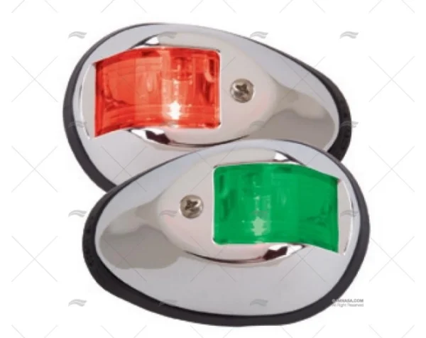 LUZ NAVEGACION PERKO NEGRA 12V JGO. PERKO