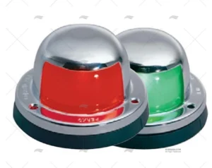 LUZ PERKO HORIZ. LATON CROMADO JGO 12V PERKO