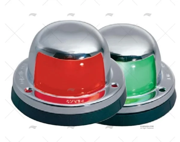 LUZ PERKO HORIZ. LATON CROMADO JGO 12V PERKO